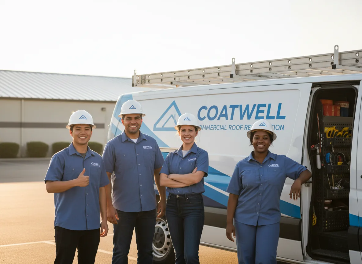 Commercial roof coating company in Rayland, OH