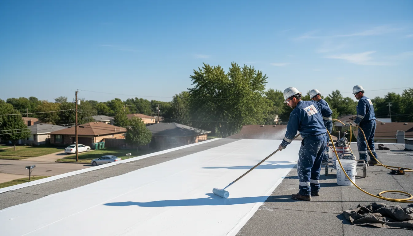 Commercial roof coating in Rayland, OH near me